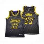 Maglia Bambino Los Angeles Lakers Luka Doncic No 77 2024-25 Nero