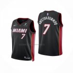 Maglia Bambino Miami Heat Giannis Antetokounmpo No 7 Icon Nero