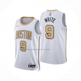 Maglia Boston Celtics Derrick White No 9 Citta 2025-26 Bianco