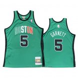 Maglia Boston Celtics Kevin Garnett #5 Hardwood Classics Throwback 2007-08 Verde