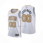 Maglia Boston Celtics Personalizzate Citta 2025-26 Bianco