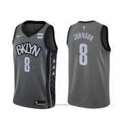 Maglia Brooklyn Nets Tyler Johnson #8 Statement 2020 Grigio