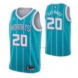 Maglia Charlotte Hornets Gordon Hayward NO 20 Icon 2020-21 Verde