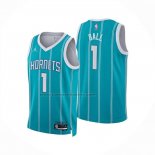 Maglia Charlotte Hornets Lamelo Ball No 1 Icon 2024-25 Verde