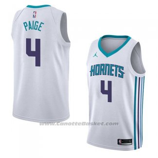 Maglia Charlotte Hornets Marcus Paige #4 Association 2018 Bianco