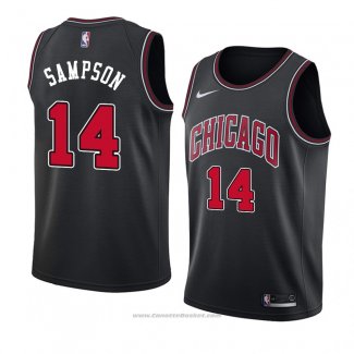 Maglia Chicago Bulls Jakarr Sampson #14 Statement 2018 Nero