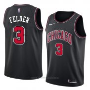 Maglia Chicago Bulls Kay Felder #3 Statement 2018 Nero