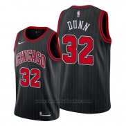 Maglia Chicago Bulls Kris Dunn #32 Statement Edition Nero