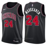 Maglia Chicago Bulls Lauri Markkanen #24 Statement 2017-18 Nero