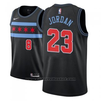 Maglia Chicago Bulls Michael Jordan #23 Citta 2018-19 Nero