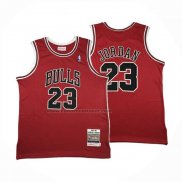 Maglia Chicago Bulls Michael Jordan No 23 Autentico 1997-98 Rosso