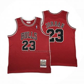 Maglia Chicago Bulls Michael Jordan No 23 Autentico 1997-98 Rosso