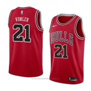 Maglia Chicago Bulls Noah Vonleh #21 Icon 2018 Rosso