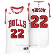 Maglia Chicago Bulls Taj Gibson #22 Bianco