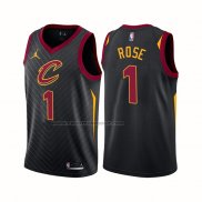 Maglia Cleveland Cavaliers Derrick Rose NO 1 Statement 2020-21 Nero