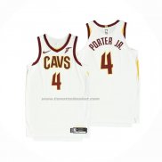 Maglia Cleveland Cavaliers Kevin Porter JR. #4 Association Autentico Bianco