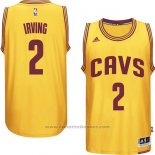 Maglia Cleveland Cavaliers Kyrie Irving #2 Giallo