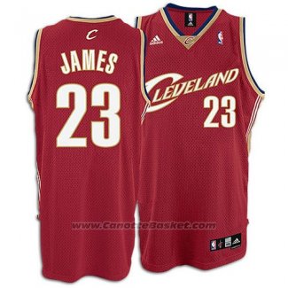 Maglia Cleveland Cavaliers LeBron James #23 Retro Rosso