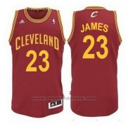 Maglia Cleveland Cavaliers LeBron James #23 Rosso