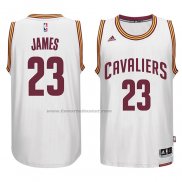 Maglia Cleveland Cavaliers LeBron James #23 Throwback Bianco2