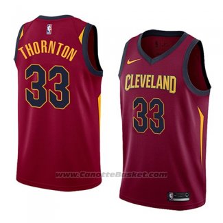 Maglia Cleveland Cavaliers Marcus Thornton #33 Icon 2018 Rosso