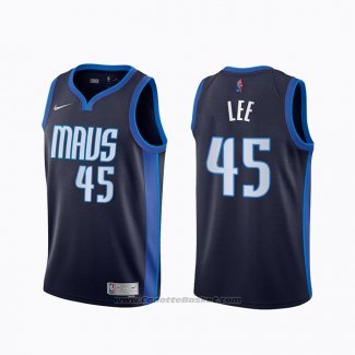 Maglia Dallas Mavericks Courtney Lee #45 Earned 2020-21 Blu