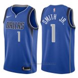 Maglia Dallas Mavericks Dennis Smith Jr. #1 Icon 2017-18 Blu