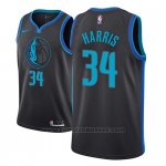 Maglia Dallas Mavericks Devin Harris #34 Citta 2018-19 Blu