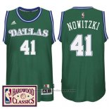 Maglia Dallas Mavericks Dirk Nowitzki #41 Retro Verde