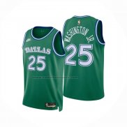 Maglia Dallas Mavericks Washington Jr No 25 Classic 2025-26 Verde