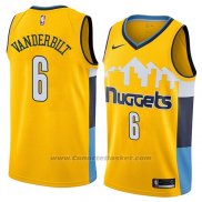 Maglia Denver Nuggets Jarred Vanderbilt #6 Statement 2018 Giallo