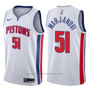 Maglia Detroit Pistons Boban Marjanovic #51 Association 2017-18 Bianco