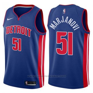 Maglia Detroit Pistons Boban Marjanovic #51 Icon 2017-18 Blu