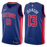 Maglia Detroit Pistons Brice Johnson #13 Icon 2017-18 Blu