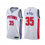 Maglia Detroit Pistons Christian Wood #35 Association Bianco