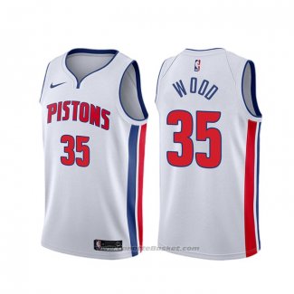 Maglia Detroit Pistons Christian Wood #35 Association Bianco