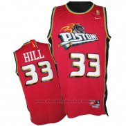 Maglia Detroit Pistons Grant Hill #33 Retro Rosso