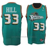 Maglia Detroit Pistons Grant Hill #33 Retro Verde