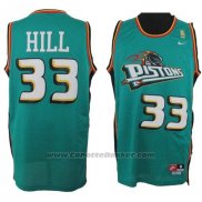 Maglia Detroit Pistons Grant Hill #33 Retro Verde