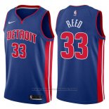 Maglia Detroit Pistons Willie Reed #33 Icon 2017-18 Blu