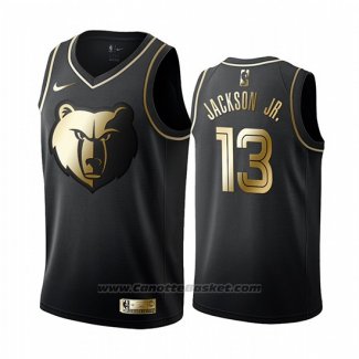 Maglia Golden Edition Memphis Grizzlies Jaren Jackson Jr. #13 Nero