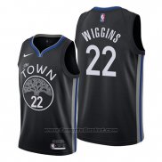 Maglia Golden State Warriors Andrew Wiggins #22 Citta 2019-20 Nero