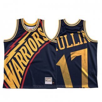 Maglia Golden State Warriors Chris Mullin #17 Mitchell & Ness Big Face Blu