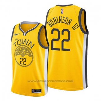 Maglia Golden State Warriors Glenn Robinson III #22 Earned Giallo