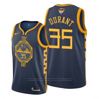 Maglia Golden State Warriors Kevin Durant #35 2019 Blu