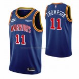 Maglia Golden State Warriors Klay Thompson NO 11 75th Anniversary Blu