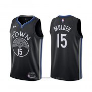 Maglia Golden State Warriors Mychal Mulder #15 Citta Nero