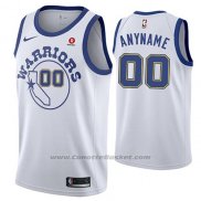 Maglia Golden State Warriors Nike Personalizzate 17-18 Bianco