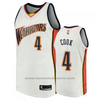 Maglia Golden State Warriors Quinn Cook 2009-10 Hardwood Classics Bianco