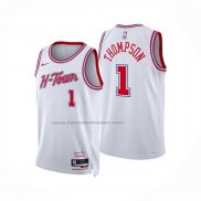 Maglia Houston Rockets Amen Thompson No 1 Citta 2025-26 Bianco